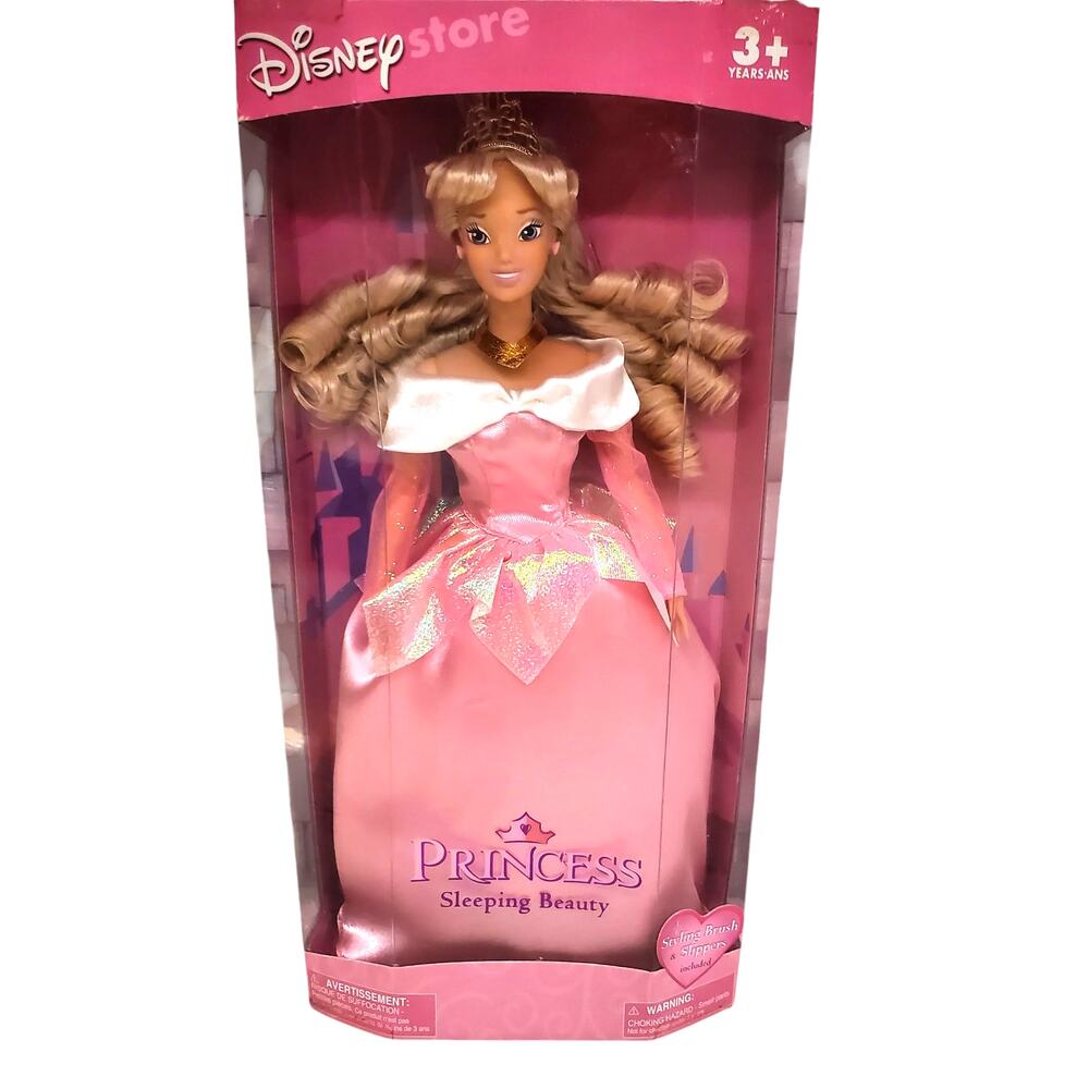Vintage Disney Princess Aurora Sleeping Beauty Doll Mattel Disney Store RARE NEW